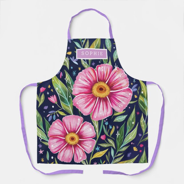 Tablier Floral Modern Wildflowers Girly Elegant Stylish (Recto)