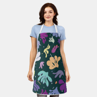 tablier floral moderne