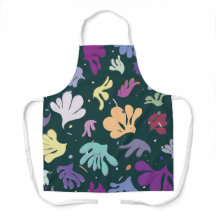 tablier floral moderne