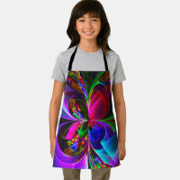 Floral moderne Art Abstrait Rouge Bleu Motif #12