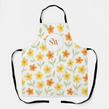 Floral orange et jaune personnalisé