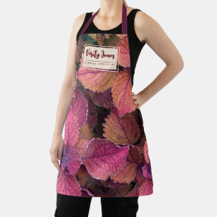 Tablier floral personnalisable