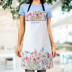 Tablier floral personnalisé Parapon floral personn