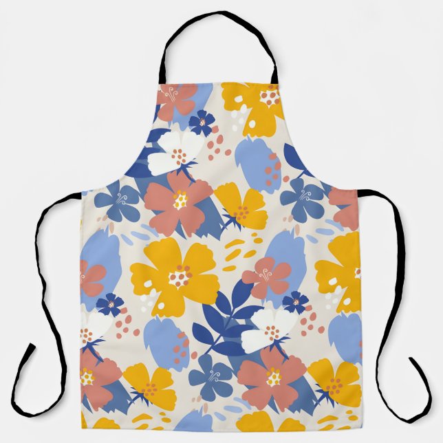 Tablier Floral plat biologique (Recto)