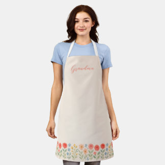 Tablier floral pour grand-mère ou maman