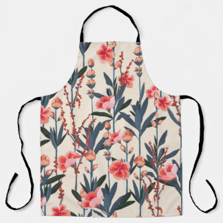 Tablier Florales de jardin : Vintage botanique tropical