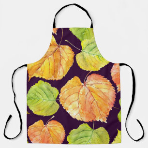 Tablier Floraux d'aquarelle d'automne, motif sans soudure.