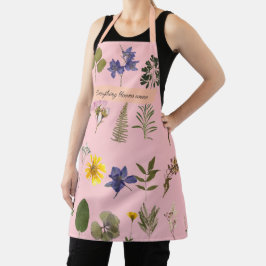 Tablier Flore de printemps à pression personnalisée