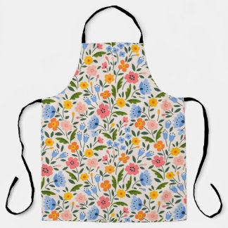 Tablier Flore folklorique : Petits Motifs colorés