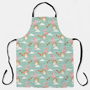 Tablier Flying Hedgehog Love Motif