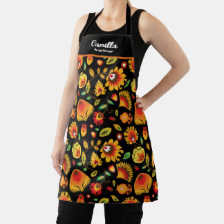 Tablier Folklore d'automne personnalisable