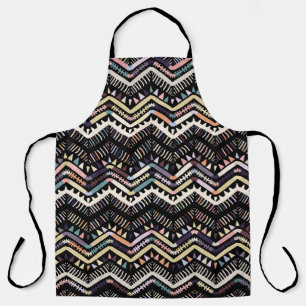 Tablier folklore géométrique d'Ikat, motif aztèque tribal.