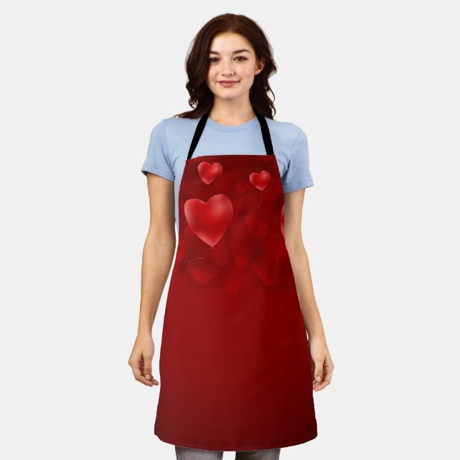 Tablier Fond de la Saint-Valentin (Porté)