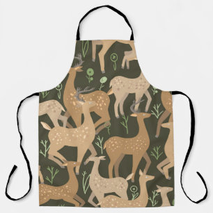 Tablier Fond d'écran de la forêt de cerfs scandinaves