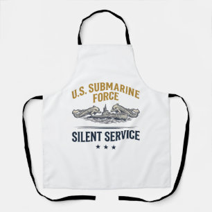 Tablier Force de sous-marin vintage Service silencieux Vec