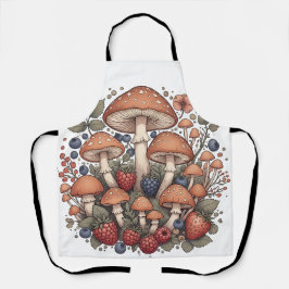 Tablier Forest of Mushrooms and Berries