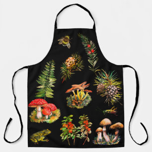 Tablier Forêt, champignons sauvages
