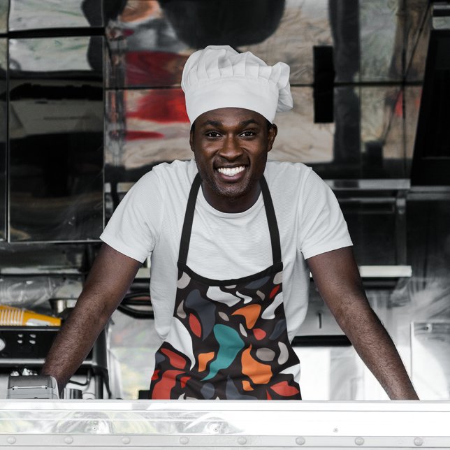 Tablier Forme géométrique minimale Abstraite (Geometric shapes pattern apron)