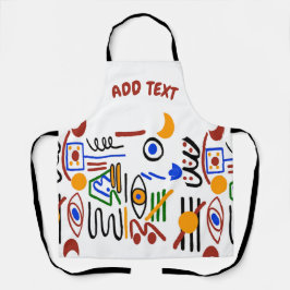 Tablier Formes de croissant Conception de dessin ajouter d