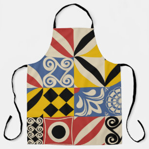 Tablier Formes géométriques rétro : azulejos.
