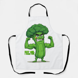 Tablier Forte Légume Club-Flexing Broccoli Drôle Cartoon