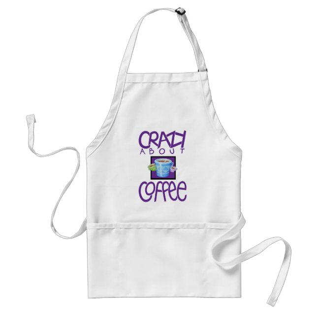 Tablier Fou de l'Apron pourpre de café (Devant)