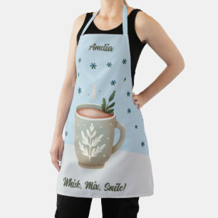 Tablier Fouetter, Mélanger, Sourire Tasse de Cacao Mignonn