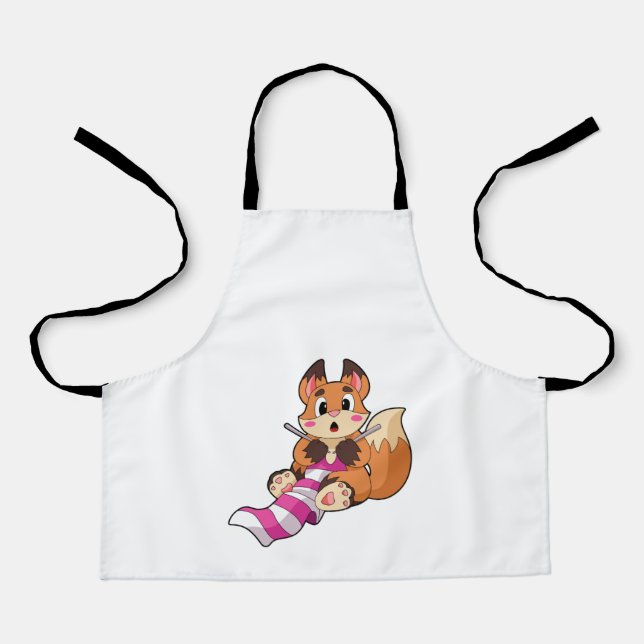 Tablier Fox with Scarf (Recto)