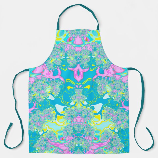 Tablier FRACTALE ABSTRAITE Multicolore ~ (Recto)