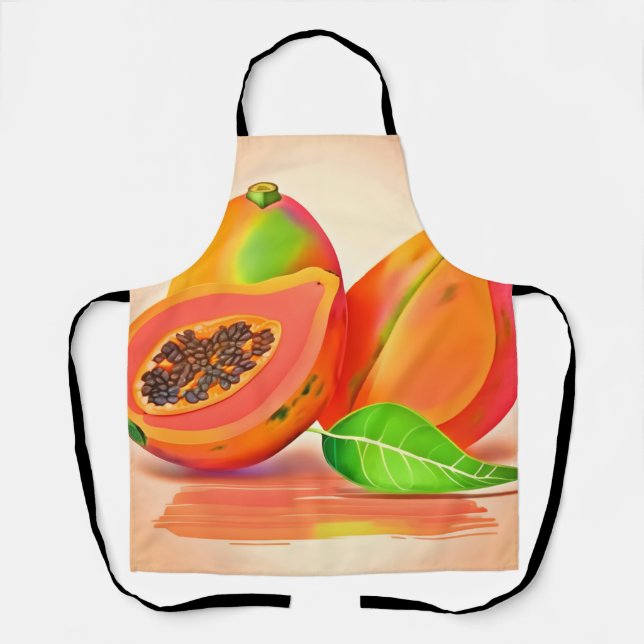 Tablier Fraîcheur Papaya coupée (Recto)