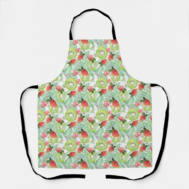 Tablier Fraise et kiwi. (Recto)