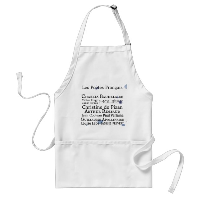 Tablier Français Poètes Adulte Apron (Devant)