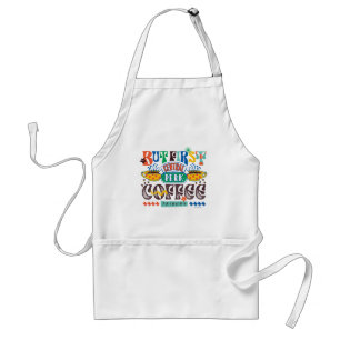Tablier FRIENDS™   Mais d'abord Café Graphique Vibrant