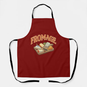 Tablier Fromage Ancien Graphisme de Charcuterie Française