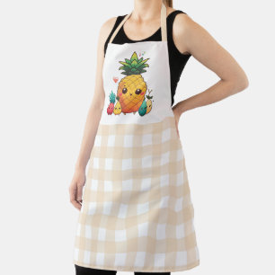Tablier Fruit mignon avec En vichy Motif