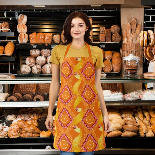 Tablier Fruits and zest orange apron (Créateur téléchargé)