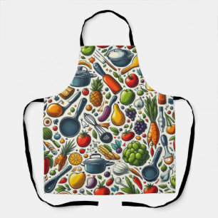 Tablier Fruits et légumes dans la cuisine.