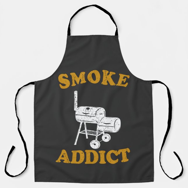 Tablier Fumeur de viande au barbecue T-shirt fumeur (Recto)
