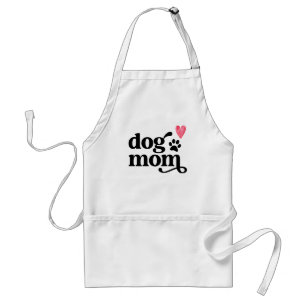 Tablier Fun Chien Maman Empreinte de patte Amour Apron ave