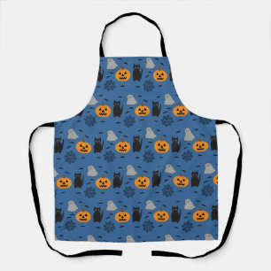 Tablier Fun et Fun Halloween Cat Ghost Citrouille Web