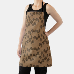 Tablier Fun Fungi Morel Champagne Motif