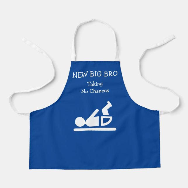 Tablier Fun NOUVEAU GRAND BRO PRENDRE AUCUNE CHANCES Chang (Recto)