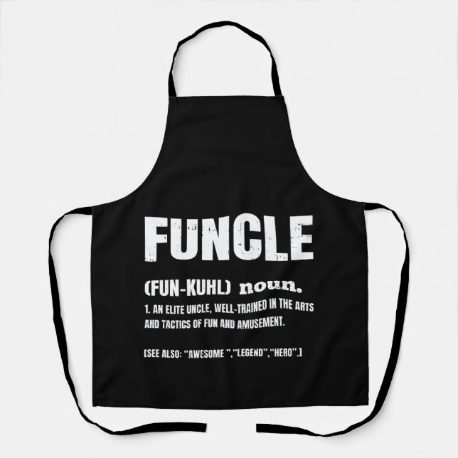 Tablier Funcle Funny Uncle Definition (Recto)