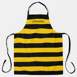 Tablier Funny Classic Bumble Bee Stripes Motif rayé