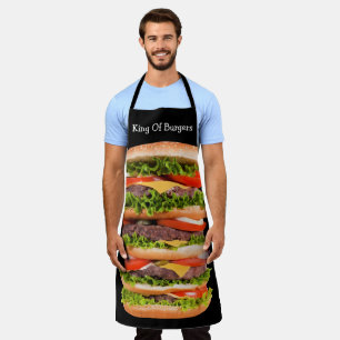Tablier Funny Giant Hamburger Barbecue Thème