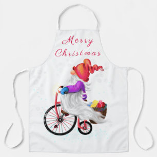 Tablier Funny Gnome with Bike and Toxits