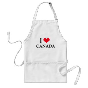 Tablier Funny I LOVE CANADA Fête des pères Papa cadeau BBB