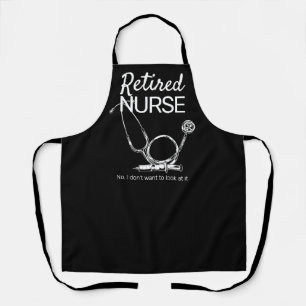 Tablier Funny Infirmière retraitée RN Retraite Médicale ai