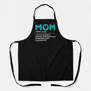Tablier Funny Mom Définition Master Chef Chef Fête des Mèr