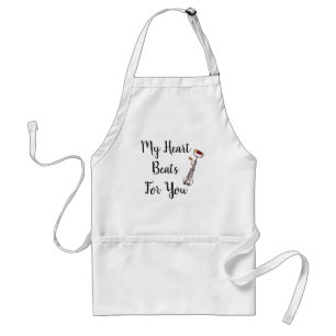 Tablier Funny My Heart Beats For You Apron